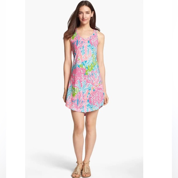 Lilly Pulitzer Dresses & Skirts - Lilly Pulitzer Pink and Blue Tank Dress